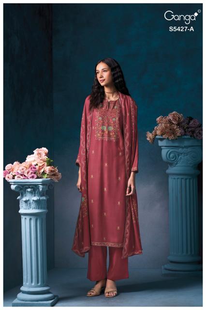 Ganga grelia 5427 wholesale dress material in chandni chowk